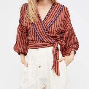 Free People Barcelona Nights embroidered top